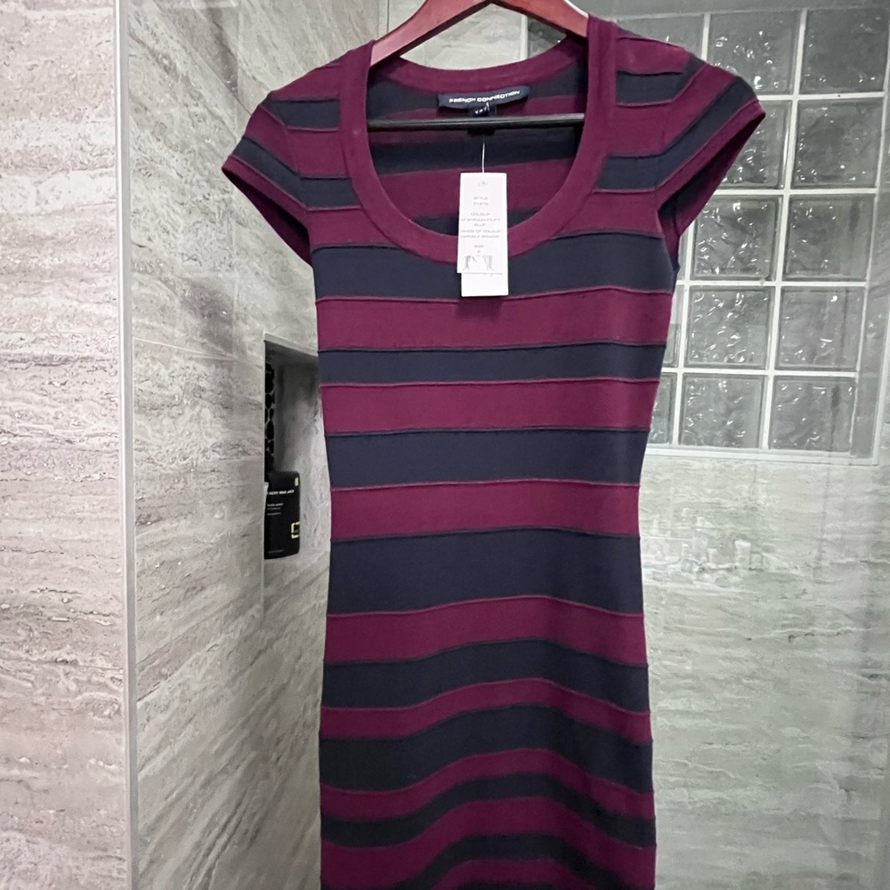 New French Connection Bands of Color Dress